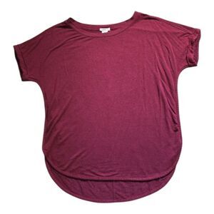 Matty M Burgundy Short Sleeve Tee - XL